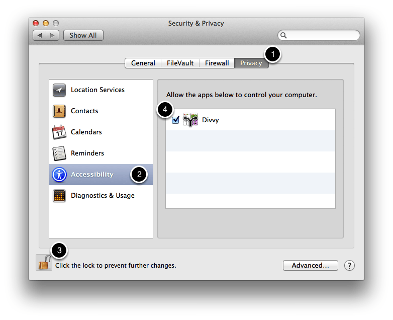 enable access for assistive devices in mac 10.10